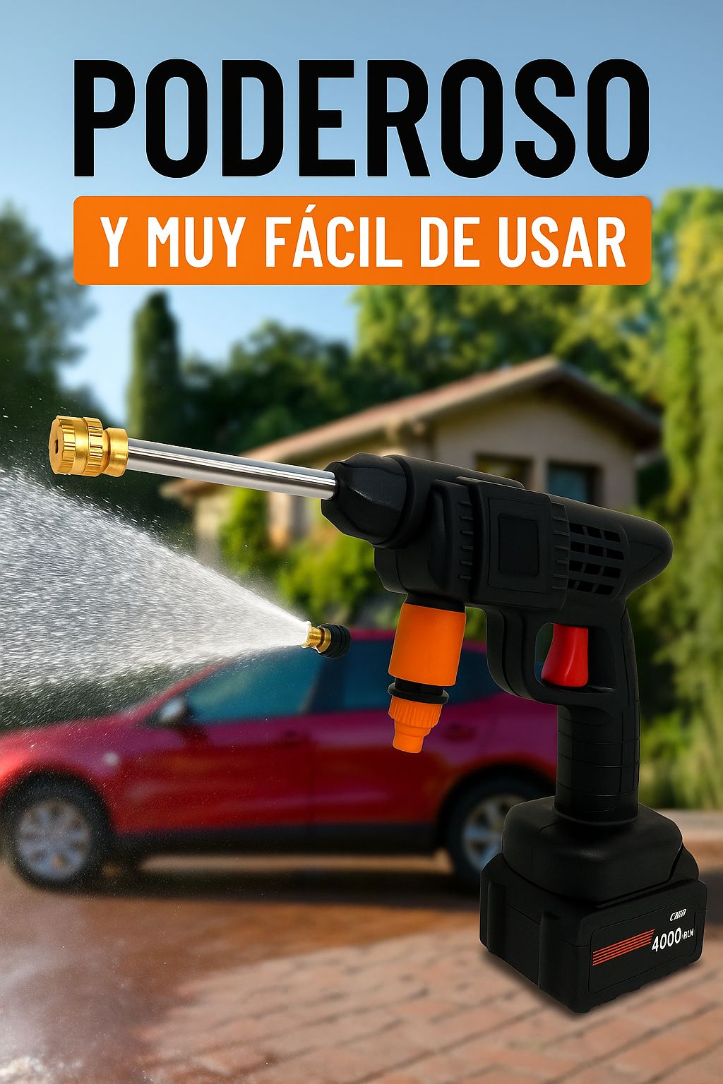 Pistola Hidrolavadora Recargable